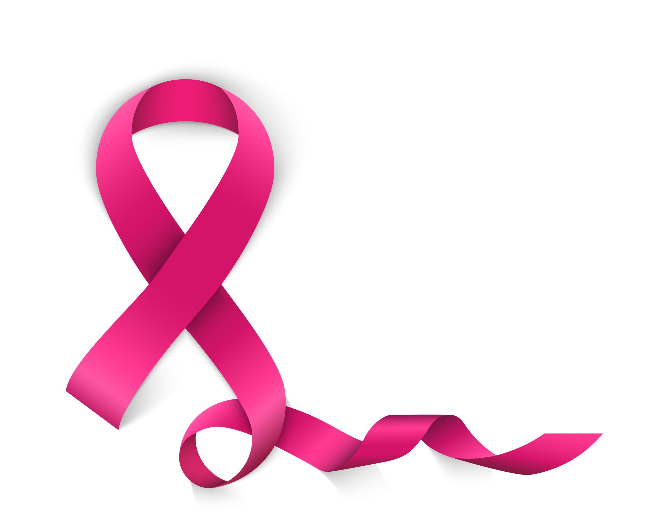 Creative illustration of breast cancer awareness campaign in october month background. Art design realistic stroke pink ribbon. Abstract concept graphic paper or fabric element